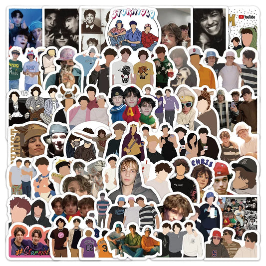 Sturniolo Triplets Stickers 10/30/60PCS for Laptop, Phone, Car, Skateboard, Fridge, Guitar