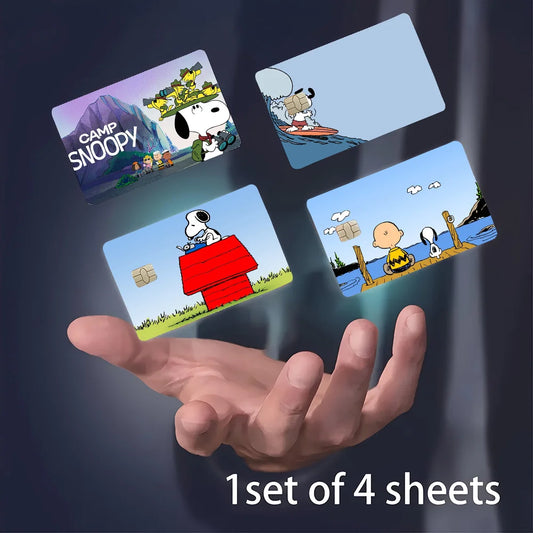 Snoopy Credit Card Stickers: Waterproof, Anti-Scratch