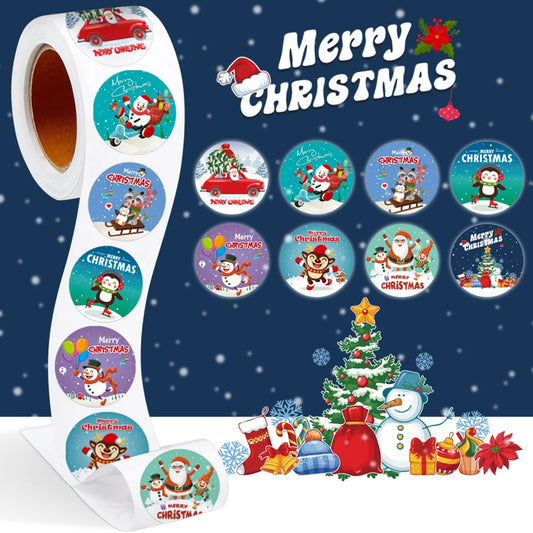 Christmas Party Stickers: Gift Box & Baking Seals