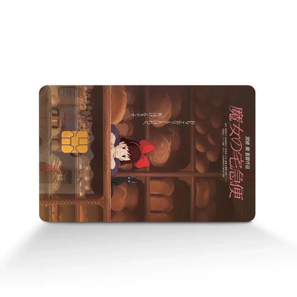 Anime Card Skin Sticker: Gold Silver Black Matte
