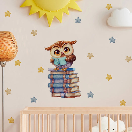 Cartoon Owl Wall Stickers for Kids Room Decoration