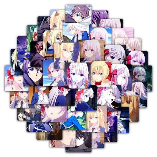 Seiken Gakuin Anime Sticker Pack - 58pcs for Luggage, Water Cup, Laptop, Scooter, Refrigerator Decoration