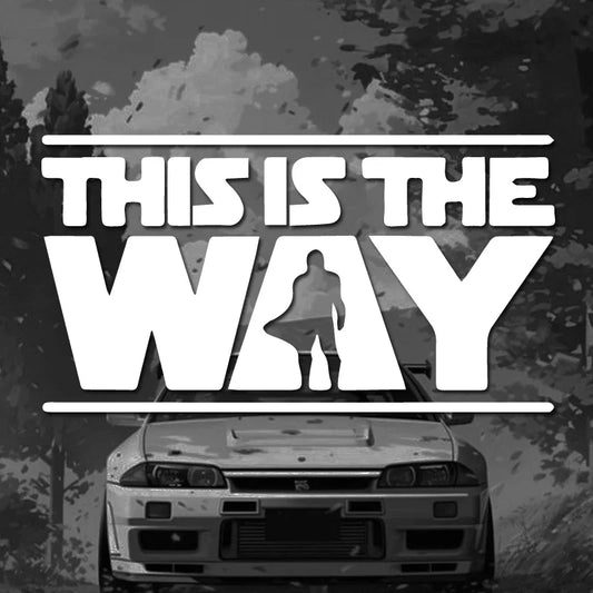 Creative 'This Is The Way' Car Sticker - Fun Auto Decal