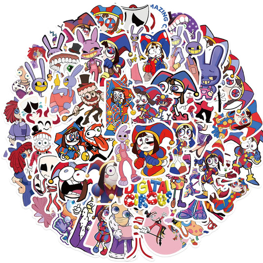 Magic Circus Stickers 10/30/56pcs for Suitcase, Skateboard, Laptop, Luggage, Phone, Car, DIY Decal