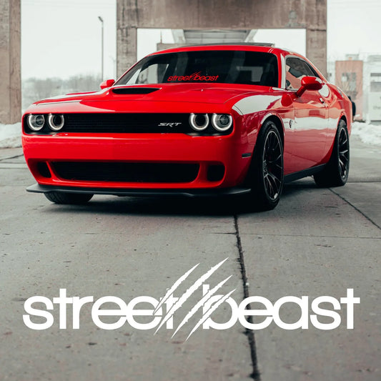 Street Beast for Car Sticker Decoration Windshield Banner JDM Sticker Claw Mark External Accessories Waterproof PVC Vinyl Decals