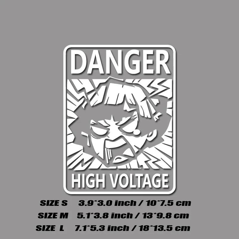 Zenitsu High Voltage Decal for Electric Cars