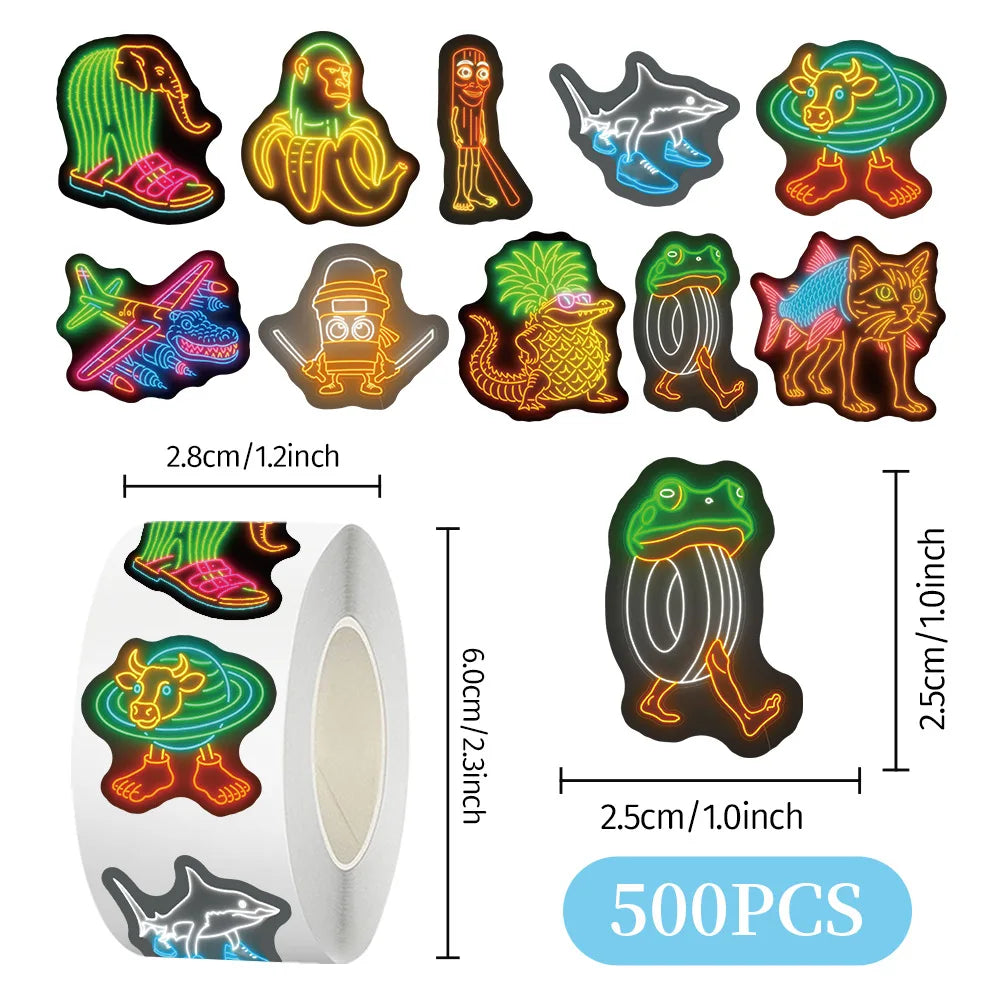 500 Italian Meme Stickers PVC Laptop Decals