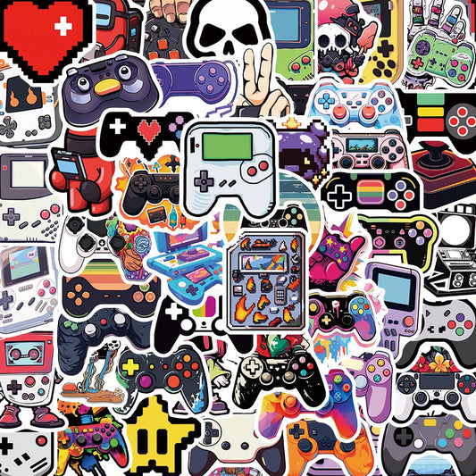 57 Vintage Video Game Stickers Waterproof Decals