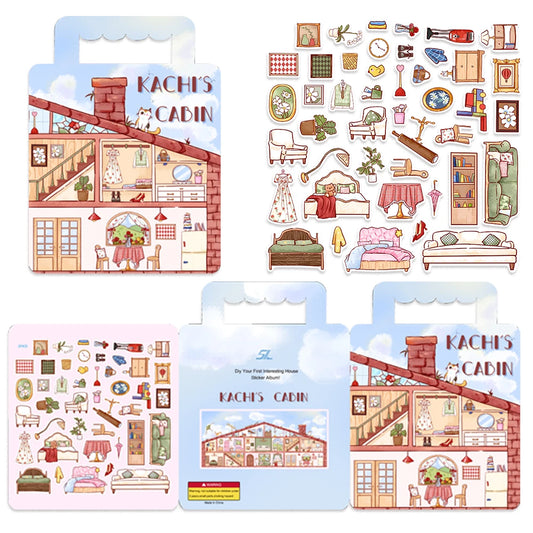 40PCS Early Childhood Education Sticker Book Puzzle Cognitive Development