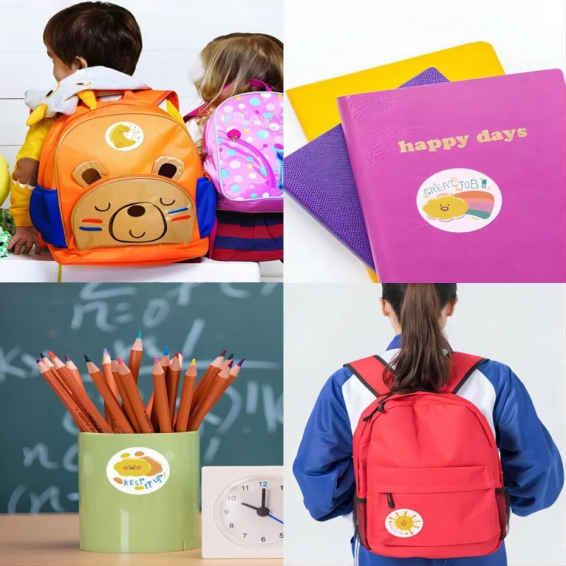 100-500PCS  Children's Stickers New Cartoon Rolling Packaging Stickers Photocard Decor Labels for Kids Package  home made