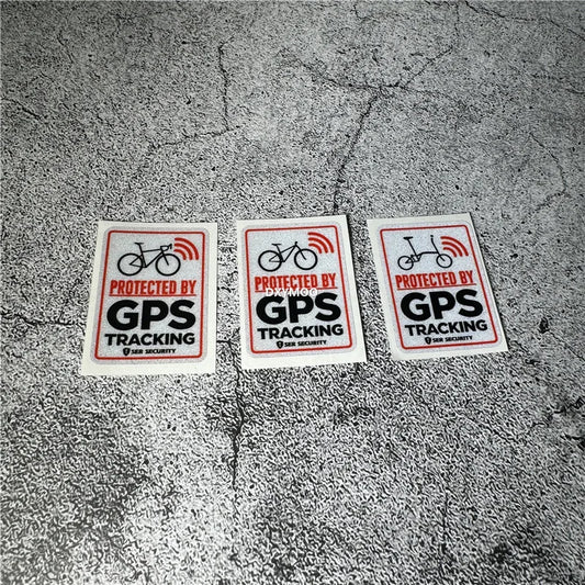 2x GPS Warning Stickers for Car & Bike