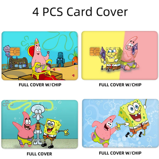 SpongeBob Anime Card Skin Stickers Set (4pcs)
