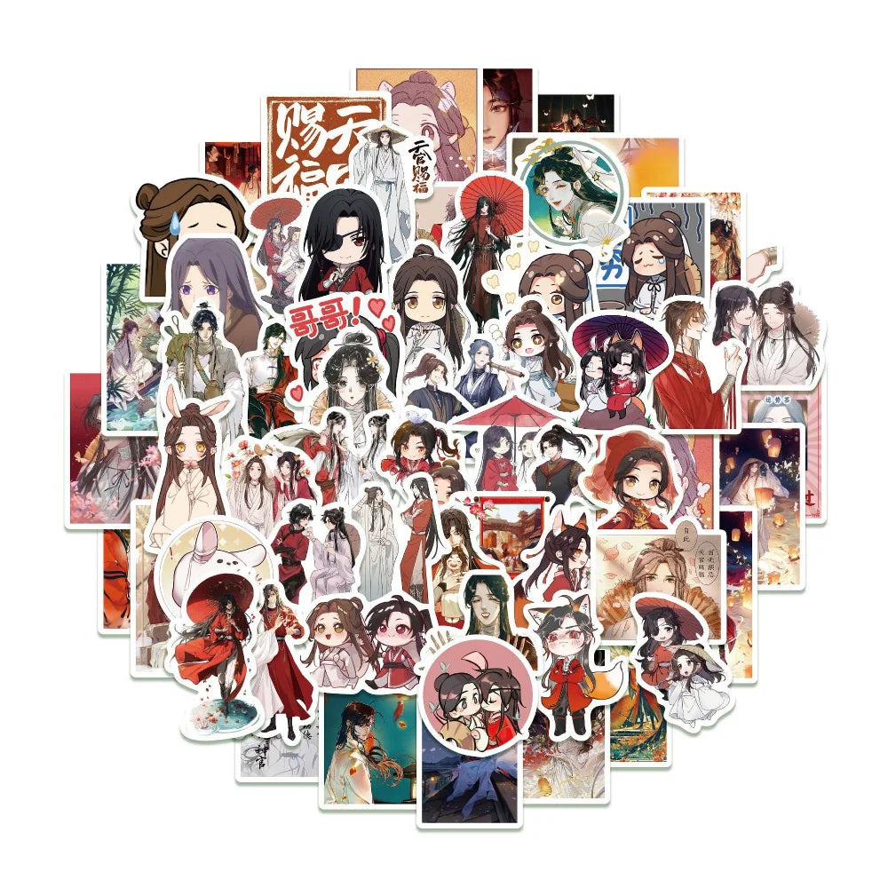 10/50pcs The Untamed Heavenly God Blesses The People Sticker Xiao Zhan Scrapbooking DIY Diary Album Label Stickers