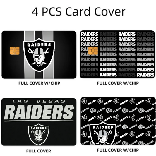 Raiders Football Card Sticker Set (4 Pcs)