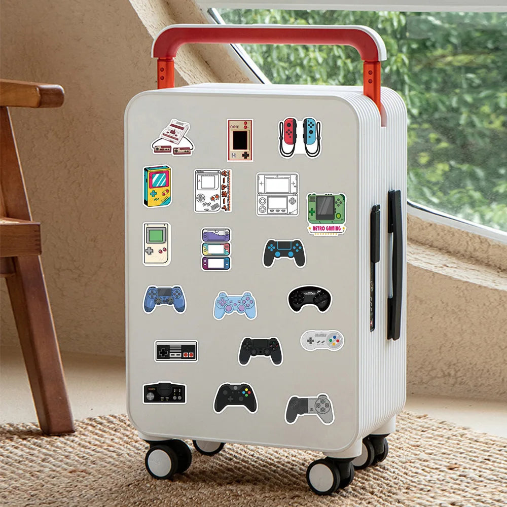 10/30/50PCS Joystick Gamepad Stickers Graffiti DIY Nintendo Switch Phone Laptop Phone Bicycle Cartoon Decals Kids Sticker Toys