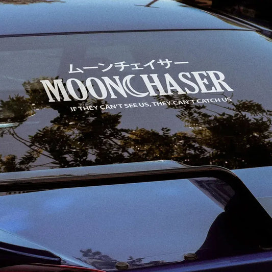 JDM MoonChaser Windshield Banner Sticker Waterproof Decal