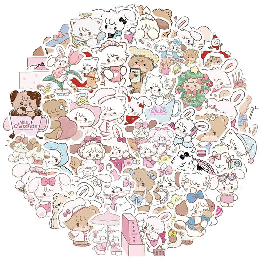 Cartoon Animal Stickers Waterproof Decals for Laptop Motorcycle Luggage Snowboard Fridge