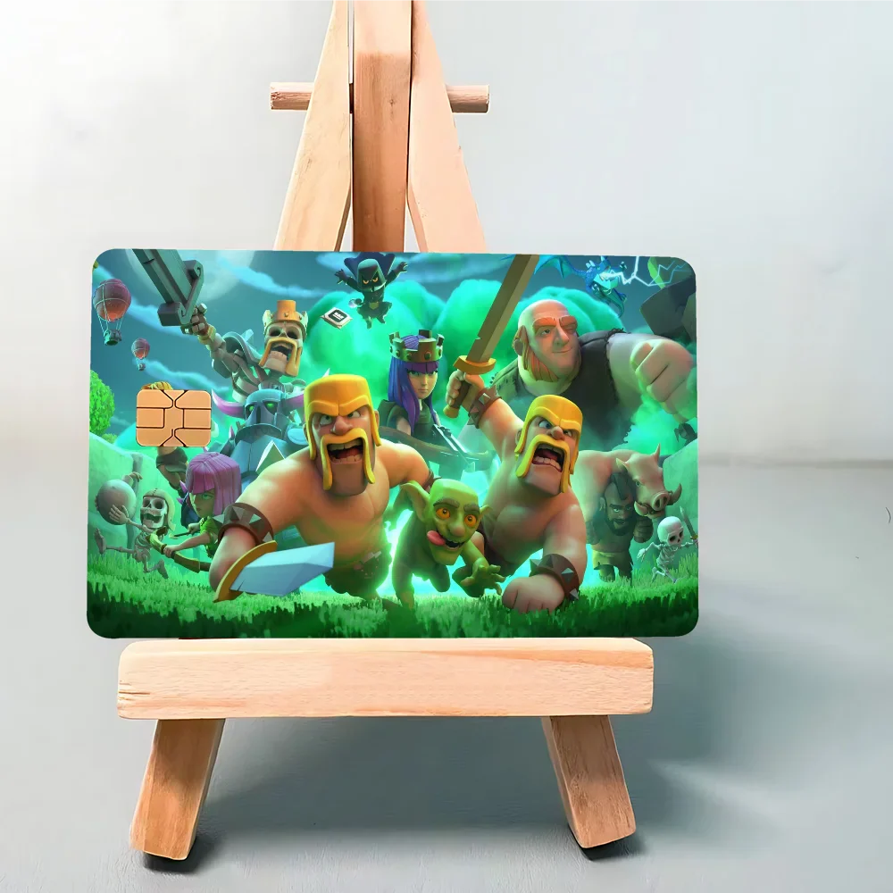 Clash of Clans Anime Card Skin Stickers (Set of 4)