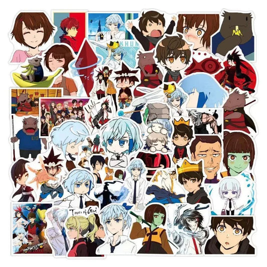 50pcs Tower of God Sticker Pack for Laptop, Phone, Scooter, Cup, Fridge, Stationery