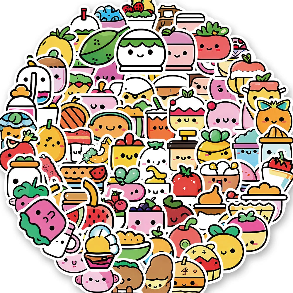 Candy Ice Cream Food Cartoon Sticker Packs