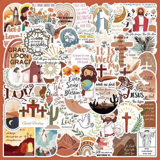 50pcs Cartoon Graffiti Stickers for Helmets, Desktops, Walls, DIY Decoration