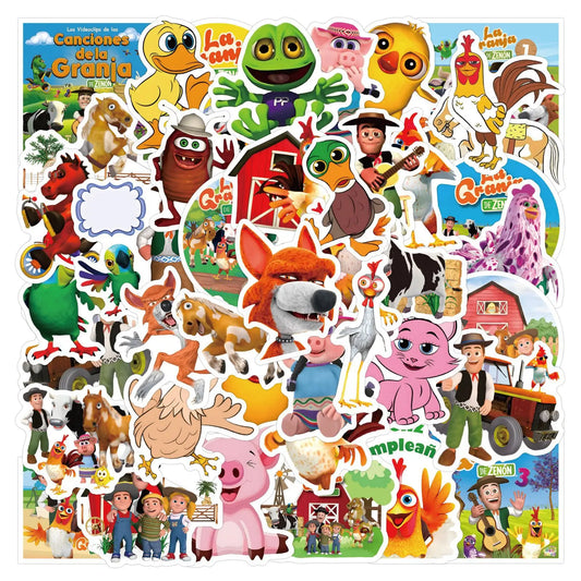La Granja de Zenón Stickers Cartoon Decals for Scrapbook, Laptop, Guitar, Car, Bike, Kids Toys (10/30/50PCS)