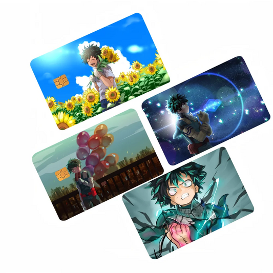My Hero Academia Midoriya Card Stickers Set 4pcs
