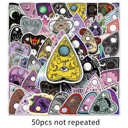 Cute Witch Magic Stickers for Phone Laptop Luggage Skateboard - 10/30/50PCS