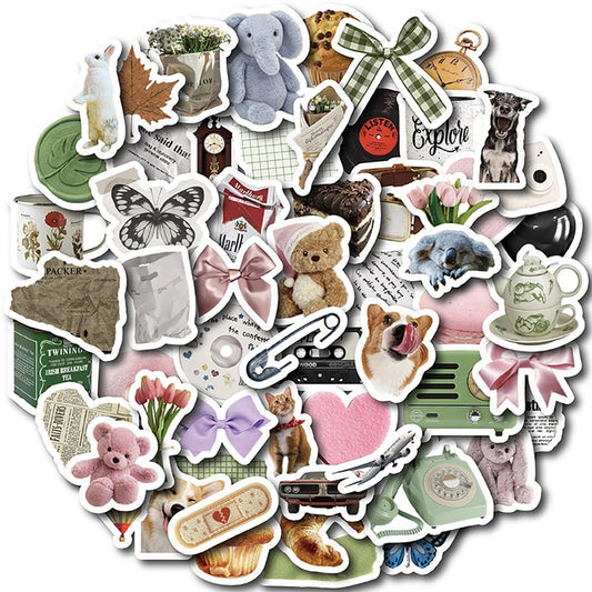 Cartoon Stickers Pack for Skateboard, Phone, Laptop, Luggage, Fridge - Cute DIY Decals