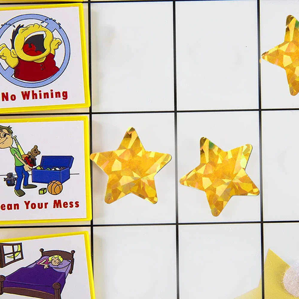 Holographic Gold Star Stickers for Kids Reward 100-500Pcs Foil Star Stickers Labels for Wall Crafts Classroom Teachers Supplies