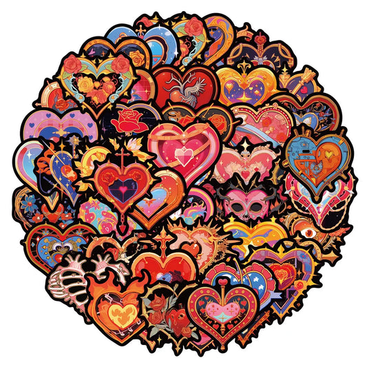 Valentine's Day Love Stickers for Suitcase, Skateboard, Laptop, Luggage, Fridge, Phone, Car - 10/30/50Pcs Decals