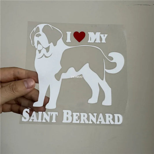 Saint Bernard Dog Vinyl Car Sticker Decal