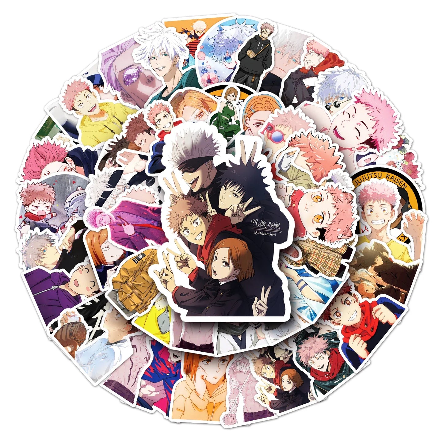 MINISO Jujutsu Kaisen Graffiti Stickers Pack for Laptop, Suitcase, Skateboard