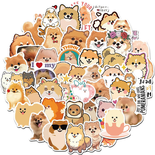 Cute Cartoon Animal Stickers for Suitcase, Skateboard, Laptop, Phone - 10/30/50Pcs Decal Set