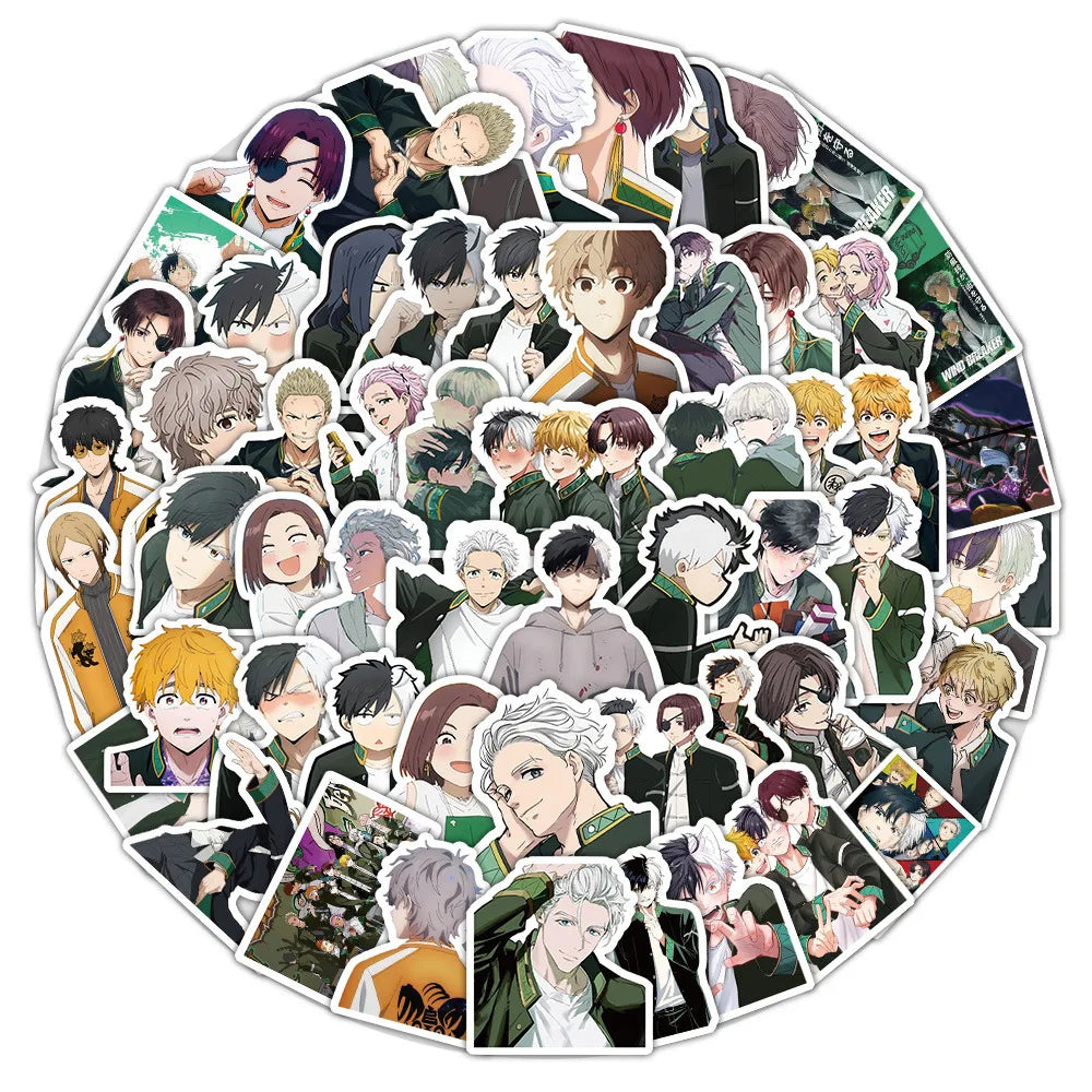 Anime Stickers 10/30/50PCS Waterproof Decals for Laptop, Car, Bike, Skateboard, Guitar