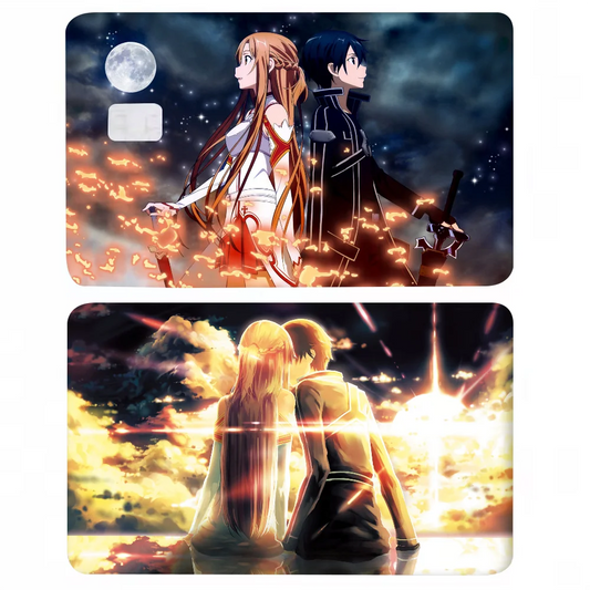 SAO Sword Anime Card Skin Sticker Cover