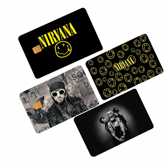 Nirvana Anime Card Skin Stickers 4pcs Set