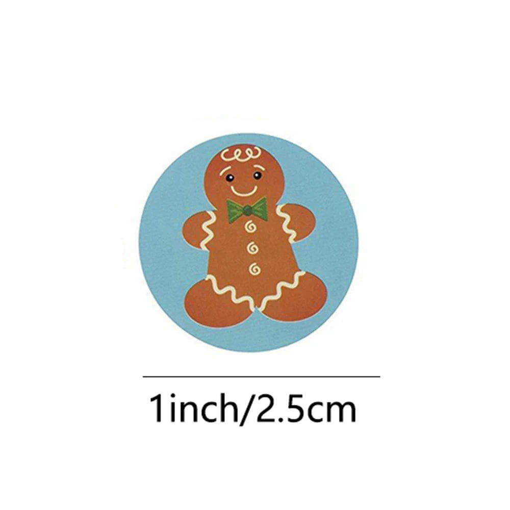 100-500pcs Christmas Sticker 8 Designs Pattern Cartoon Sticker For Kids Toys Christmas Gift Waterproof Adhesive Labels