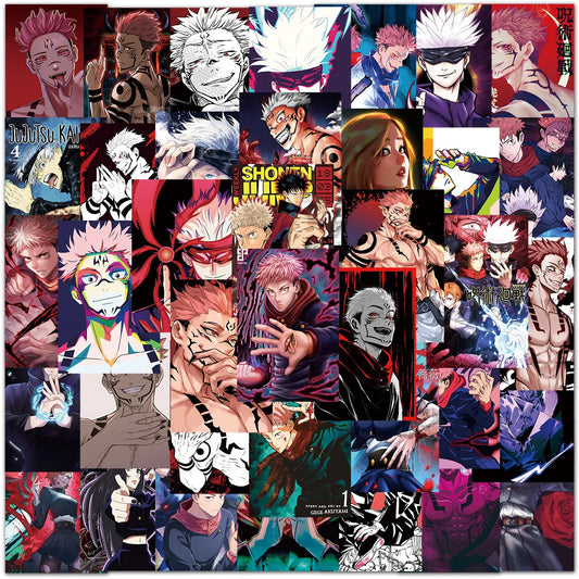 50 Anime Jujutsu Kaisen Stickers Waterproof Decals