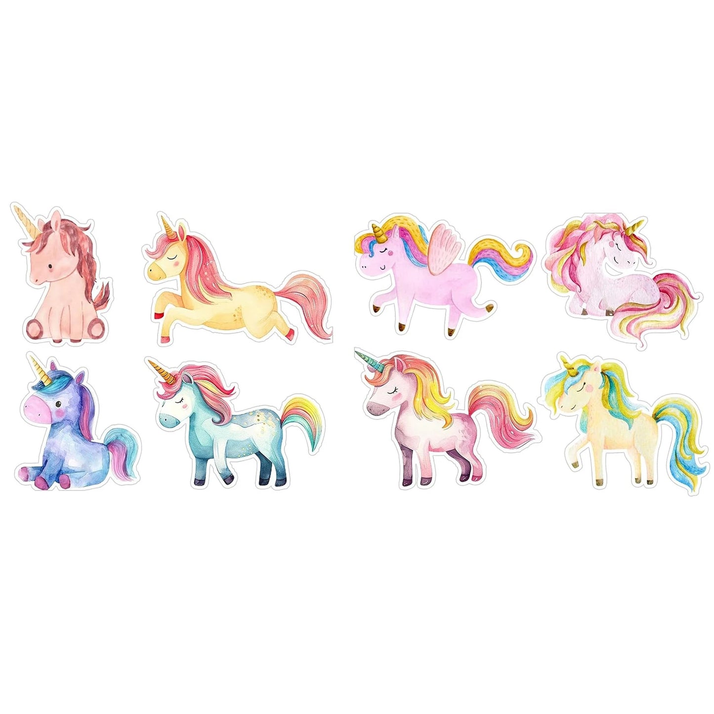 100-500pcs Cartoon Animal Unicorn Sticker kids Reward Sticker Gift Decoration Label Encouragement Student Stationery Stickers