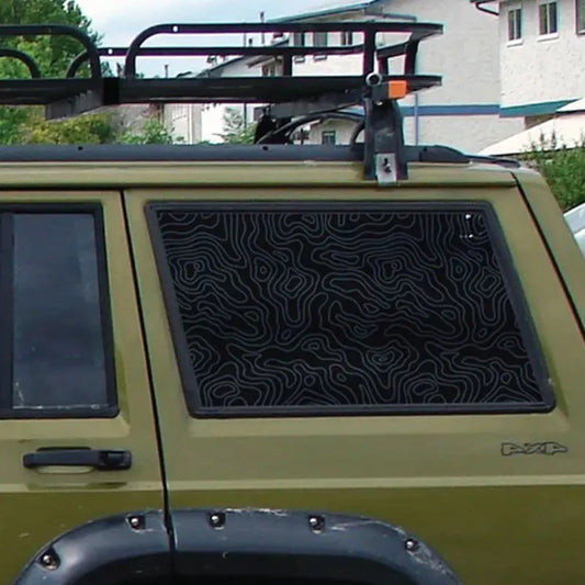 Universal Car Window Topography Vinyl Decal Sticker