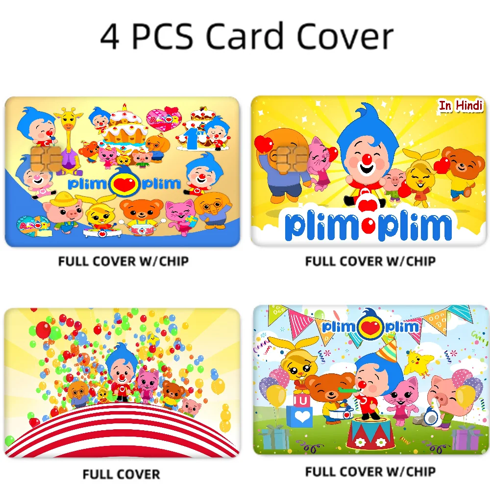 Anime Card Sticker Set: Ultra Thin, No Fade, 4pcs