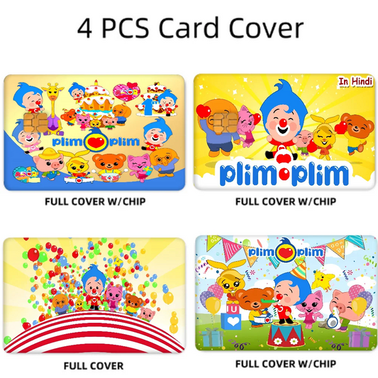 Anime Card Sticker Set: Ultra Thin, No Fade, 4pcs