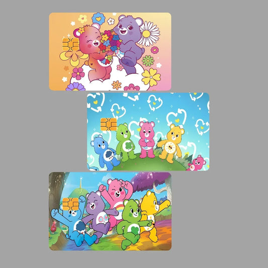 Cute Bear Anime Card Skin Stickers 2024