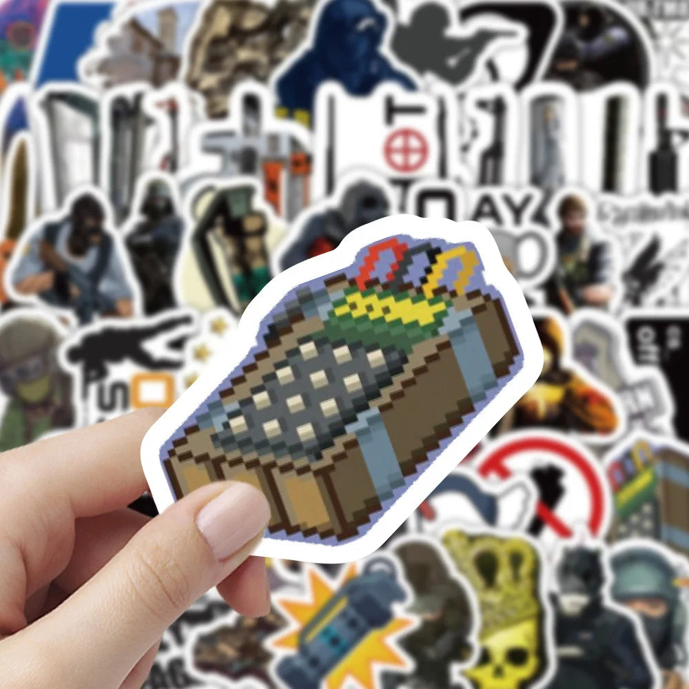 10/60Pcs Game Csgo Graffiti Stickers Phone Case Notebook Guitar Helmet Computer DIY Decoration Waterproof Adhesive Sticker Gift