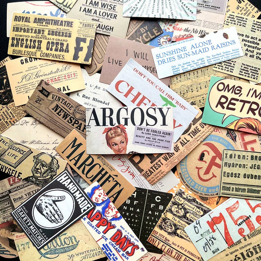 10PCS Vintage Aesthetic Sticker Set for Kids Scrapbooking and Decoration