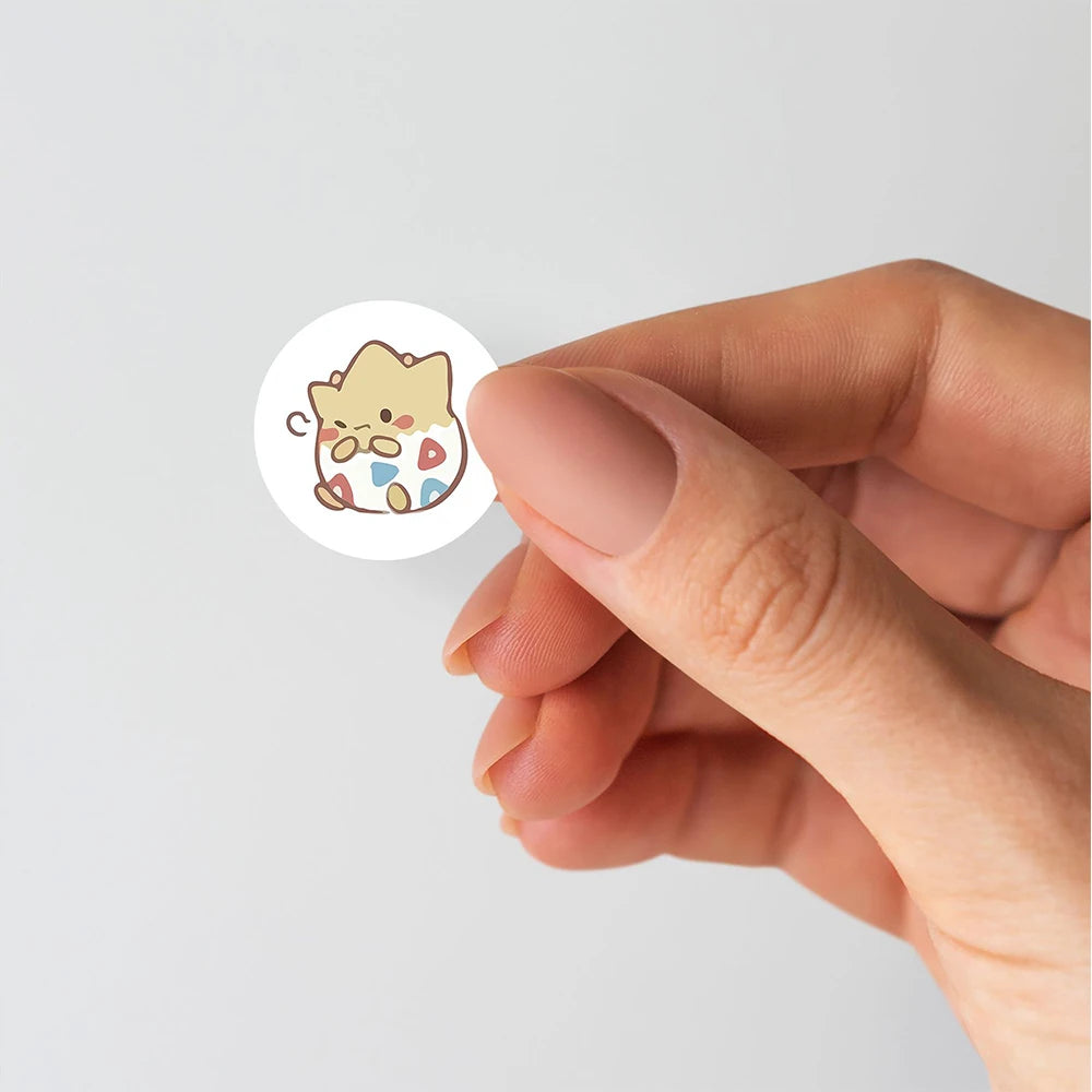 500pcs/roll Cute Pokemon Anime Stickers for Kids Toy Graffiti Sealing Sticker Scrapbook Phone Laptop Funny Cartoon Decals Decor