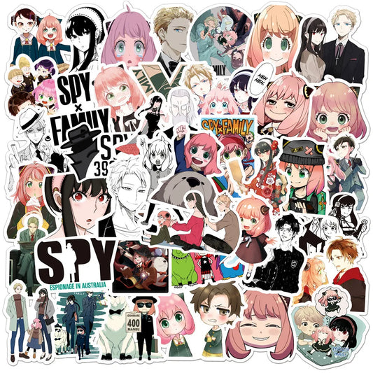 50pcs SPY×FAMILY Anya Stickers for Wall & Desktop Decoration DIY Pack Wholesale