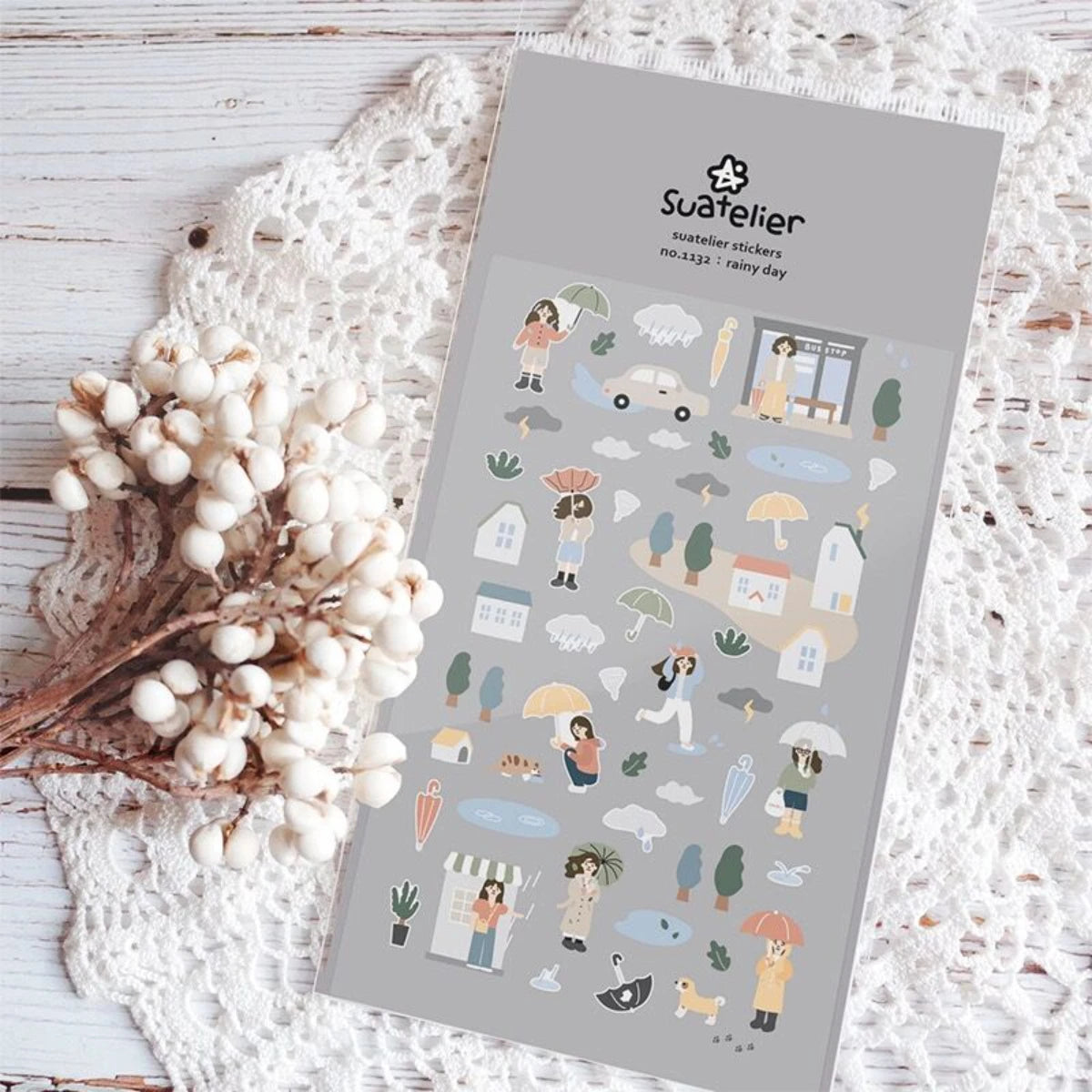 Korean Import Original Suatelier Daily Stickers Scrapbooking Diy Journal Stationery Sticker Children Decor Art Supply