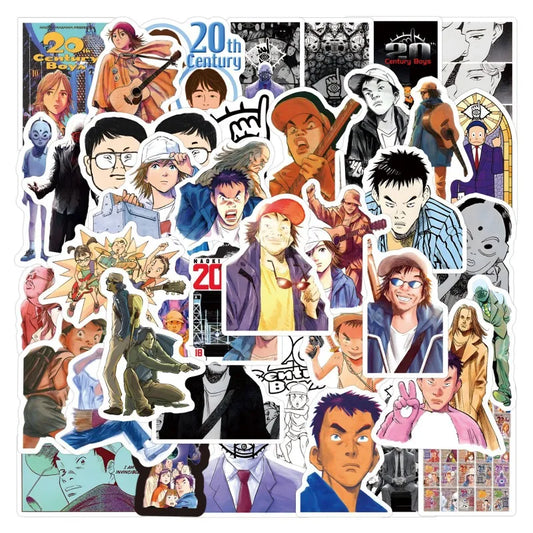 20th Century Boys Stickers Pack - Anime, Luggage, Phone, Laptop, Car, Scooter, Decorative